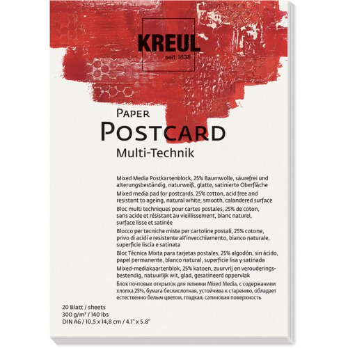 Papír pohlednice KREUL 300 g/m2 - DIN A6