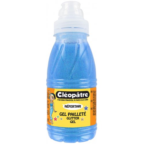 Třpytivý gel Cleopatre 250 ml NEON Modrá