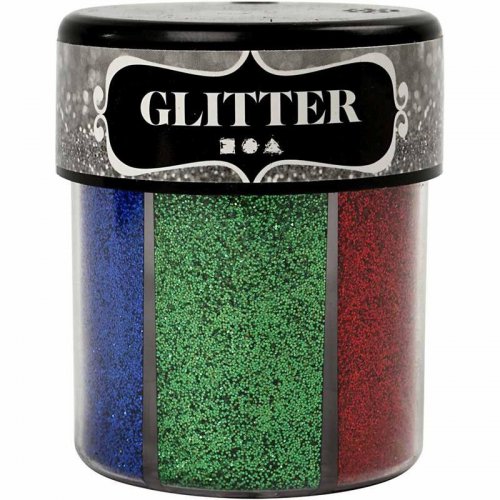 Sada Glitter třpytky 6 x 13 g tmavé barvy