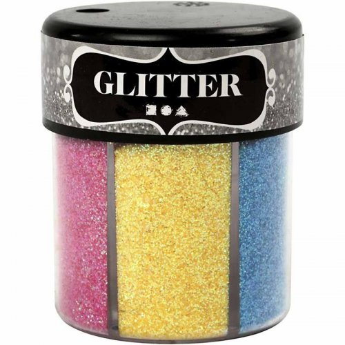 Sada Glitter třpytky 6 x 13 g světlé barvy
