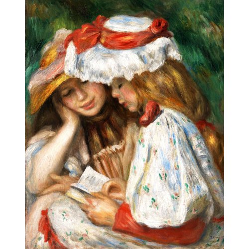 Vyšívání křížkové sada - Renoir - Dvě dívky si čtou 32 x 40 cm
