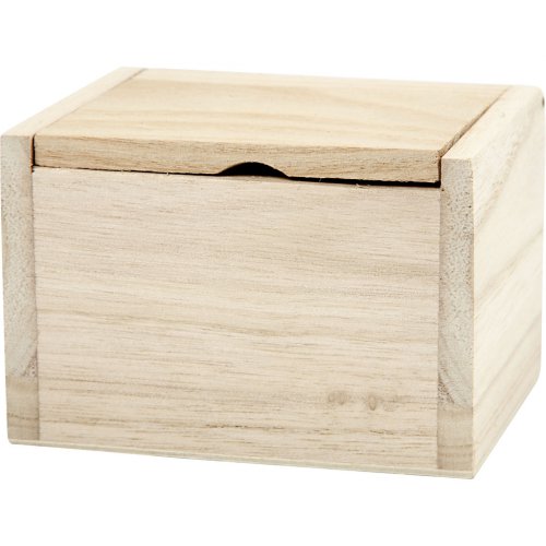 Dřevěná krabička 10 x 8,2 x 6,7 cm