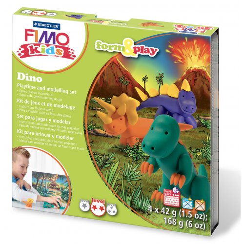 Sada Fimo kids Form & Play Dinosauři