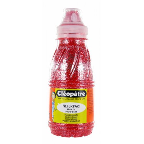Třpytivý gel Cleopatre 250 ml Červená